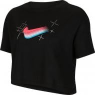 Футболка Nike W NK DRY DB TEE GODDESS 2 CROP CW6713-010 р.M черный