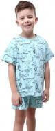 Піжама для дівчаток HW з принтом футболка-шорти р.122-128 зелений