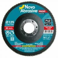 Круг пелюстковий NovoAbrasive Type 27 125 мм P40 NPZR2740125