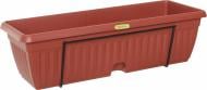 Ящик балконный с креплением Алеана комплект прямоугольный 9 л терракот
