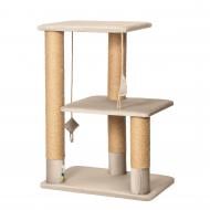 Когтеточка PETBED Лео 60х40 см h-83 см с джутом велюр бежевый