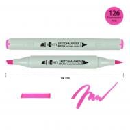 Маркер спиртовий Santi Brush SA-126 рожевий неоновий 390894