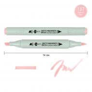 Маркер спиртовой Santi Brush SA-137 светло-розовый 390925