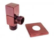 Кран кутовий ASCO 1/2"х1/2" для сантехприладів Rose Gold AS-AV-017