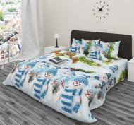 Комплект постельного белья MirSon Бязь 17-0266 Snowman разноцветный