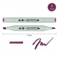 Маркер спиртовой Santi Brush SA-2 красно-фиолетовый 390913