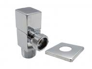 Кран кутовий ASCO 1/2"х1/2" для сантехприладів Chrome AS-AV-011