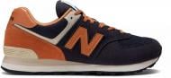 Кроссовки мужские демисезонные New Balance ML574OT2 р.40,5 синие с коричневым
