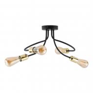 ВИТРИНА! Люстра TK Lighting ANIA 4x15 Вт E27 черный/золото