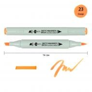 Маркер спиртовой Santi Brush SA-23 оранжевый 390951