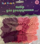 Декор из фетра Аплі Краплі Цветы 2 мм разноцветный