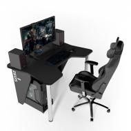 Игровой стол ZEUS IGROK-3L, черный/черный с LED подсветкой Игровой стол ZEUS IGROK-3L, черный/черный с LED подсветкой