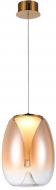 Світильник підвісний AZzardo Pamela прозорий із золотим AZ6185