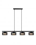 Люстра подвесная Goldlux Ofelia 4x10 Вт LED-модуль черный 331304
