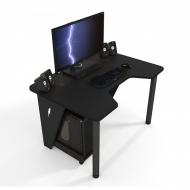 Геймерський ігровий стіл ZEUS IVAR-1200, чорний/чорний