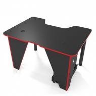 Геймерський ігровий стіл ZEUS IVAR-1400, чорний/червоний