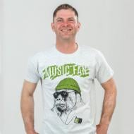 Футболка Sol's Regent 150 Music Fan Gorilla р. L светло-меланжевый