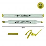 Маркер спиртовой Santi Brush SA-48 желтовато-зеленый 390960