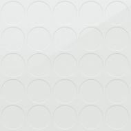 Заглушка самоклеющаяся на минификс 320 12519 28 шт. белый гладкий Folmag