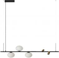 Люстра підвісна AZzardo Trasimeno 3x5 Вт LED-модульG9 чорний із білим AZ5640