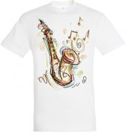 Футболка Sol's Regent 150 Saxophone р. L белый
