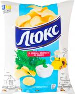 Чипси Люкс зі смаком сметани та зелені м/п 105 г
