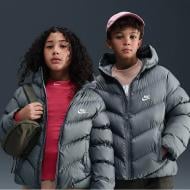 Куртка детская зимняя Nike K NSW TF ADP PUFFER HQ4976-084 р.S серая