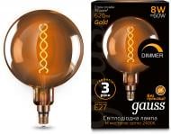 Лампа світлодіодна Gauss FIL Vintage Flex Dim Golden G200 8 Вт E27 2400 К 220 В жовта Лампа світлодіодна Gauss FIL Vintage Flex Dim Golden G200 8 Вт E27 2400 К 220 В жовта