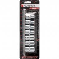 Набор головок Е-профиль 1/2''(E10,E12,E14,E16,E18,E20,E22), на планке Forsage 7 шт. F-4073