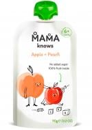 Пюре фруктове Mama knows Яблуко-персик