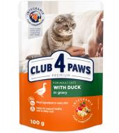 Корм Club 4 Paws з качкою в соусі 100 г