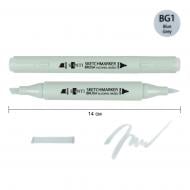 Маркер спиртовой Santi Brush SA-BG1 сине-серый 1 390935