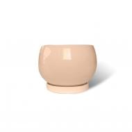 Горшок керамический Rezon круглый 7,7 л персиковый