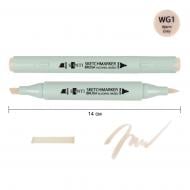 Маркер спиртовой Santi Brush SA-WG1 теплый серый 1 390939