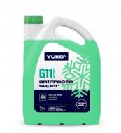 Антифриз YUKO (VUKO) -32 Super G11 G11 от -30 до +40 готовый 5 кг зеленый (23720)