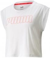 Футболка Puma Train Logo Cap Sleeve Tee 52028772 р.XS белый