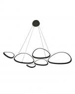 Люстра подвесная Goldlux Petra 1x58 Вт LED-модуль черный 334053