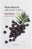 Маска MISSHA Pure Source Cell Sheet Mask Acai Berry тканинна 21 г