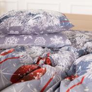 Наволочка Ranforce Elite 17-0657 Mistletoe 60x60 см серый с рисунком MirSon