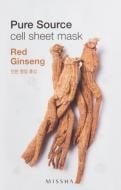 Маска MISSHA Pure Source Cell Sheet Mask Red Ginseng тканевая 21 г