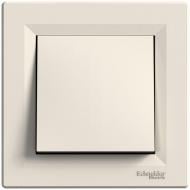 Выключатель одноклавишный Schneider Electric Asfora без подсветки кремовый EPH0100223