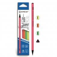 Карандаш чернографитный трехгранный 43515 "Неон" HB черное дерево, 2,2 мм Acmeliae