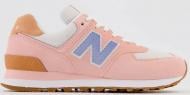 Кроссовки женские демисезонные New Balance TEXTILE WL574RB2 р.42,5 розовые