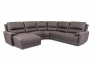 Диван модульный Agata Sofa (элемент 1-местный левый с реклайнером электро) Marquez AL1.5-1E коричневый 1156x877x762 мм