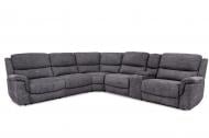 Диван модульный Agata Sofa (элемент 1-местный левый с реклайнером мануальным Mitchell AL1.5-1М) темно-серый 1029x965x1003 мм