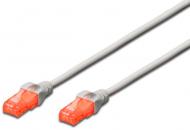 Патч-корд Digitus CAT 6 S-FTP AWG 27/7 LSZH DK-1644-0025 0,25 м сірий