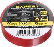 Изолента Expert Power 0,18х19 мм 20 м красная ПВХ EPUT-0,18X19mmX20M-red