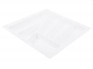 Лоток для столовых приборов Verso 430x430x40 мм фасад 500 мм пластиковый белый