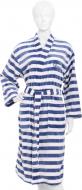 Халат домашний La Nuit Stripe р. XS бело-синий