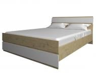 Кровать SOKME 160 Лаура 160x200 см белый/дуб артизан